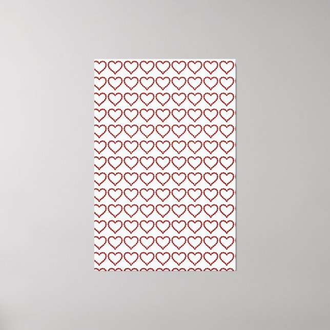 Impressão Em Tela Red Ruby Gemstone Heart (Frente)