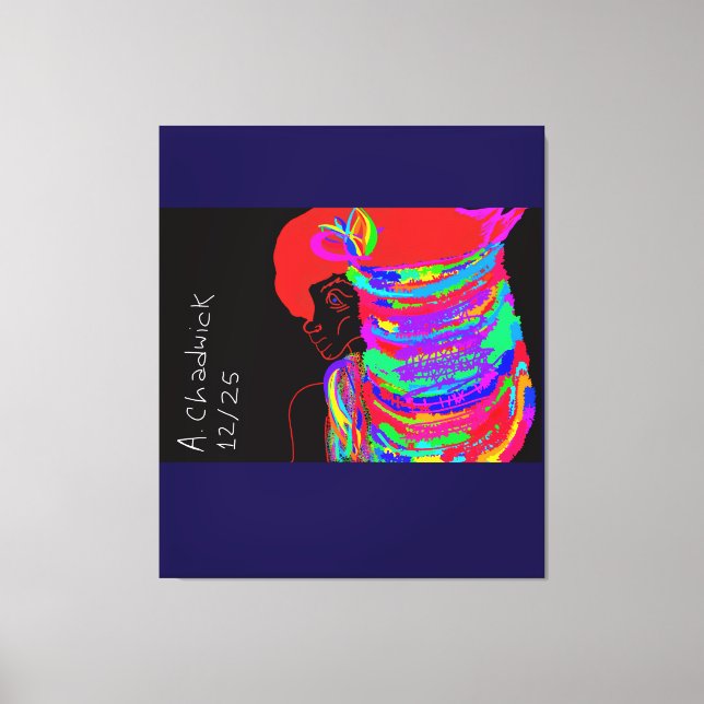 Impressão Em Tela Reddish-Orange Fox Warrior Princess  (Frente)