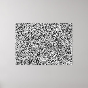 Impressão Em Tela Rede complexa - Branco em preto