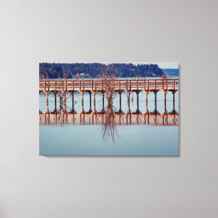 Impressão Em Tela Refletindo Juntos