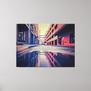 Impressão Em Tela Reflexão sobre o corredor urbano