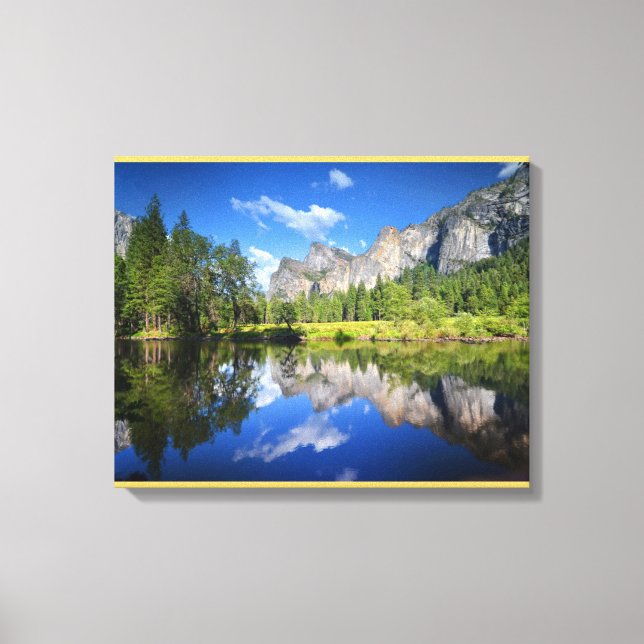 Impressão Em Tela Reflexão Yosemite (Frente)
