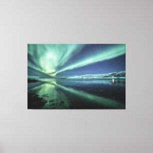 Impressão Em Tela Reflexo Aurora