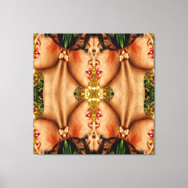 Impressão Em Tela Reflexo Dourado