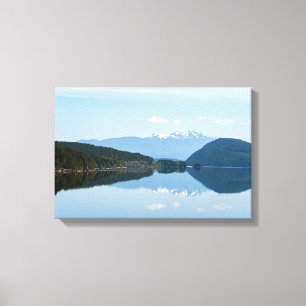 Impressão Em Tela Reflexo em um lago - Ilha de Vancouver, Canadá