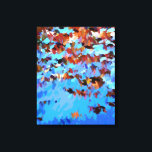 IMPRESSÃO EM TELA REFLEXÕES DA ÁGUA DO RIO<br><div class="desc">Um design de abstrato de arte de árvores refletido na água dos rios.</div>