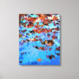 IMPRESSÃO EM TELA REFLEXÕES DA ÁGUA DO RIO