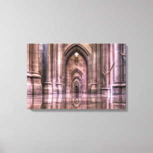 Impressão Em Tela Reflexões nacionais da catedral de Washington
