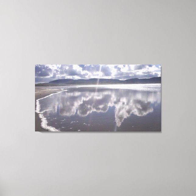 Impressão Em Tela Reflexões sobre a Praia Irlandesa (Frente)