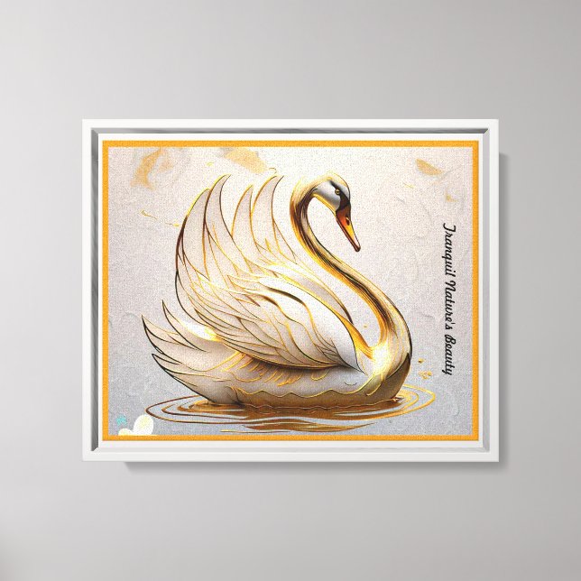 Impressão Em Tela "Refúgio de Swan Tranquilo" (Frente)