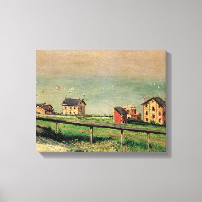 Impressão Em Tela Regata em Villerville por Gustave Caillebotte (Frente)