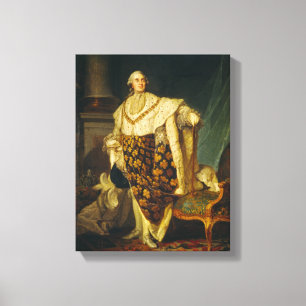 Impressão Em Tela Rei de Louis XVI de France em vestes da coroação