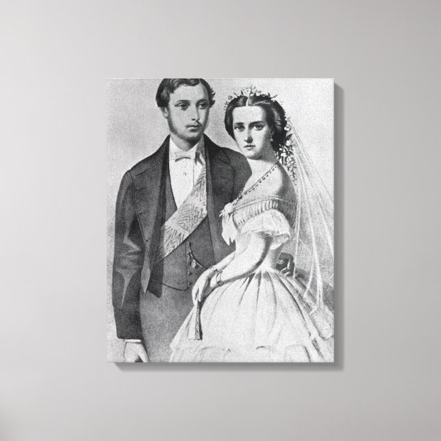 Impressão Em Tela Rei Edward e Rainha Alexandra (Frente)