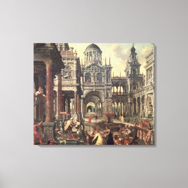 Impressão Em Tela Rei Salomão e Rainha de Sheba (Frente)