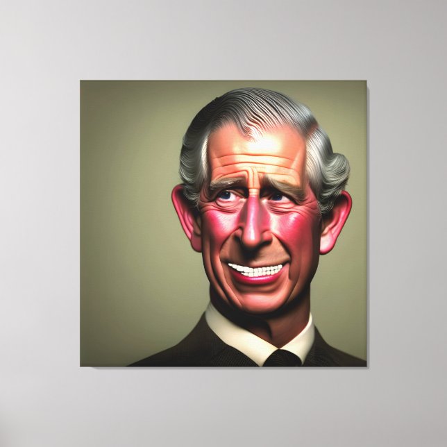 Impressão Em Tela Rei Sorriso Charles III Wall Art (Frente)