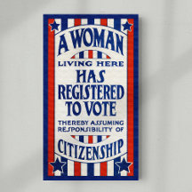 Reimpressão de apoio aos direitos de voto das mulh