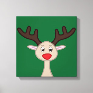 Impressão Em Tela Reindeer personagem de desenho animado