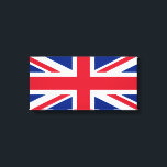 Impressão Em Tela Reino Unido (bandeira britânica) (bandeira da Uniã<br><div class="desc">Esta design apresenta a bandeira nacional do Reino Unido, também conhecida como bandeira da União. A bandeira é também conhecida como a bandeira da União Real no Canadá. Ela remonta ao início do século XVII, quando James I herdou os trones ingleses e irlandeses, o que lhe permitiu unir Inglaterra, Irlanda...</div>