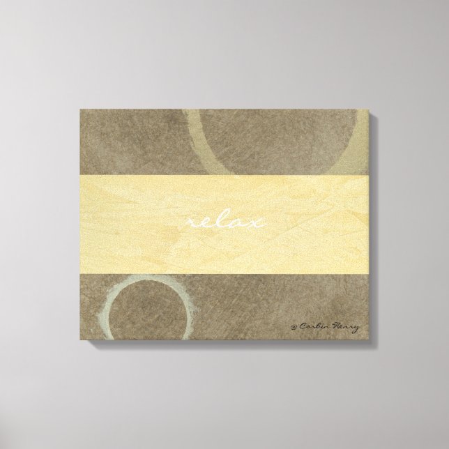 Impressão Em Tela Relaxe a Arte Moderna (Frente)