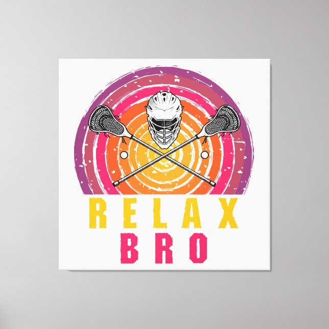 Impressão Em Tela Relaxe Irmão Lacrosse (Frente)