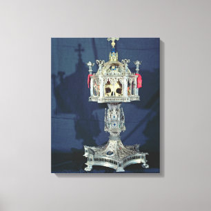 Impressão Em Tela Relicário de St. Barbara, 14o-15o século (silve