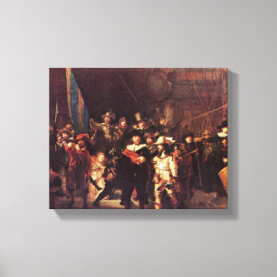 Impressão Em Tela Rembrandt Harmenszoon van Rijn - The Night Watch