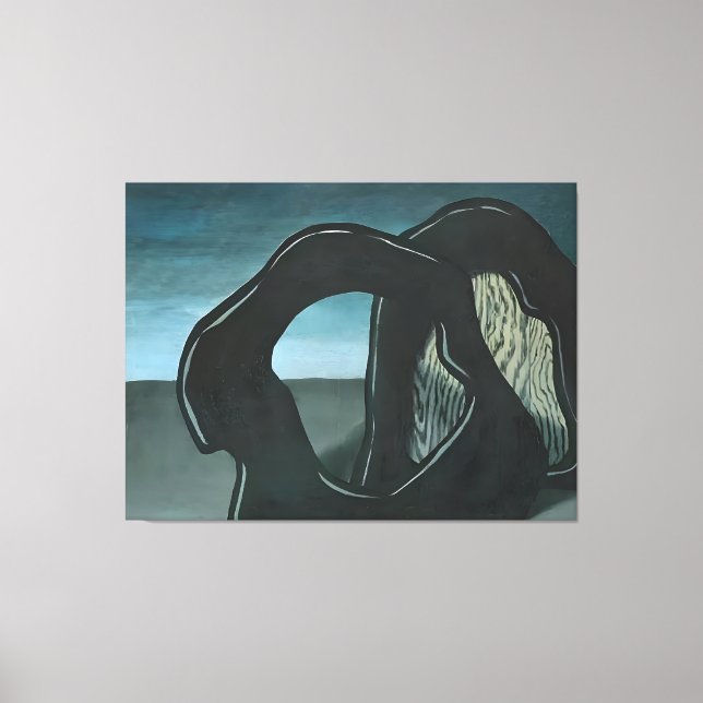 Impressão Em Tela Rene Magritte art (Frente)