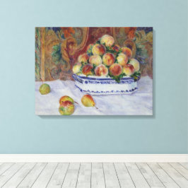 Impressão Em Tela Renoir Ainda com Pêssegos
