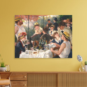 Impressão Em Tela Renoir Luncheon do Partido Barco de Belas Artes