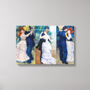 Impressão Em Tela Renoir - Série Dança: Bougival, Cidade e Campo