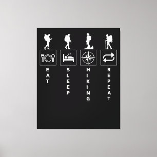 Impressão Em Tela Repetição de Itinerância de Comida