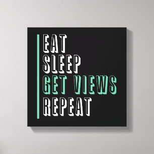 Impressão Em Tela Repetição de Vistas da Repouso - Inspiração