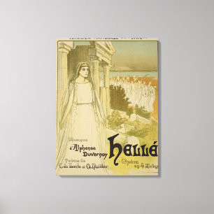 Impressão Em Tela Reprodução de uma propaganda de poster a ópera