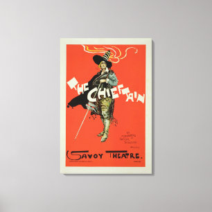 Impressão Em Tela Reprodução de uma propaganda de poster 'o Chieft