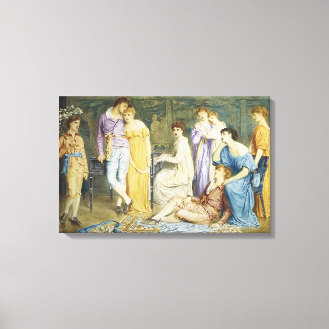 Impressão Em Tela Reproduzindo um Prelúdio por Bach (Frente)