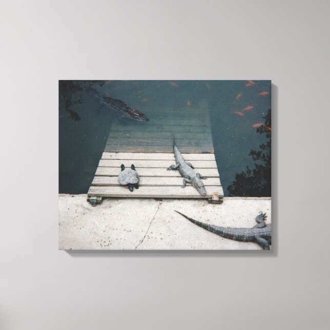 Impressão Em Tela Répteis (Frente)