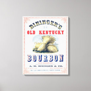 Impressão Em Tela Reserva de 1849 do velho Kentucky Bourbon de Binin