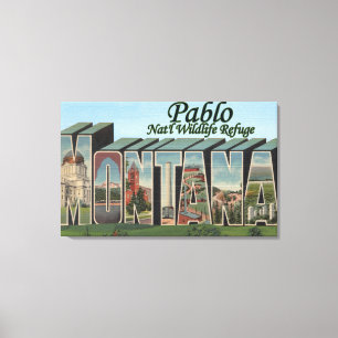 Impressão Em Tela Reserva natural nacional de Pablo, Montana