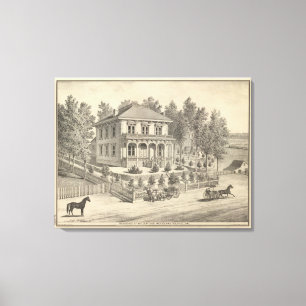 Impressão Em Tela Residência Curtista, Woodland