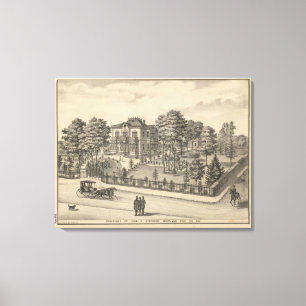 Impressão Em Tela Residência de Stephens, floresta