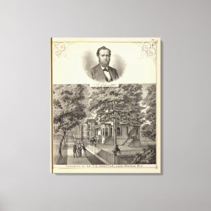 Impressão Em Tela Residência do Dr. TG Chattle, Ramo Longo