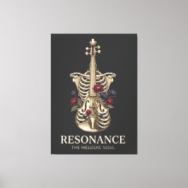 Impressão Em Tela Resonance - Anatomical Violin Ribcage Soul Music