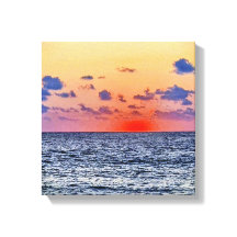 Resplendor Sobre o Horizonte do Mediterrâneo em Ch