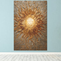 Resplendor Texturizado de Rajada de Sol Dourada Pa
