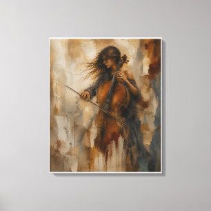 Impressão Em Tela Ressonância Entre o Silêncio Arte de Parede de C