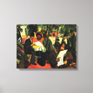 Impressão Em Tela Restaurante do Jardim por August Macke, Arte Vinta