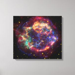 Impressão Em Tela Resto do Supernova da galáxia do Cassiopeia