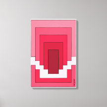 Retângulo Abstrato em Vermelho