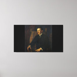Impressão Em Tela Retrato Azul de Nikola Tesla