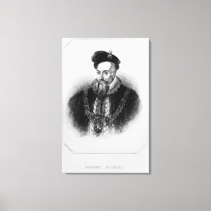 Impressão Em Tela Retrato conde de Robert Dudley do ø de